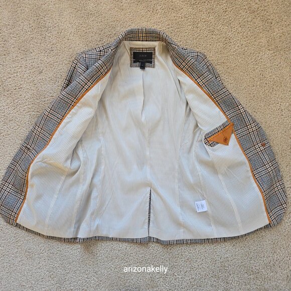 J. Crew Campbell Blazer *SLEEVES ALTERED* Wool Blend Houndstooth jacket - Picture 13 of 14